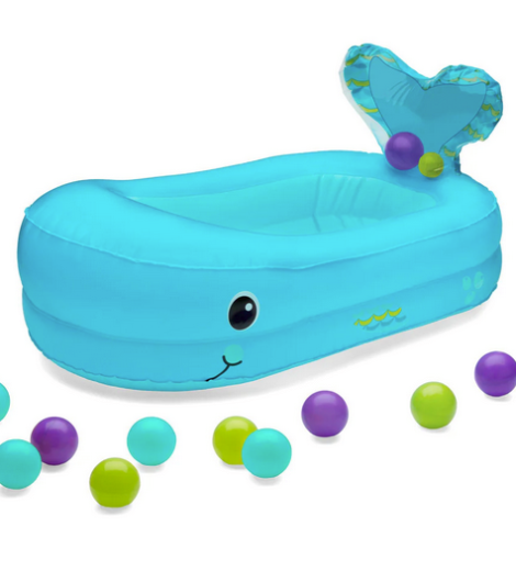 Infantino-Whale Bubble Bath Inflatable Bath Tub