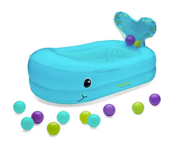 Infantino-Whale Bubble Bath Inflatable Bath Tub