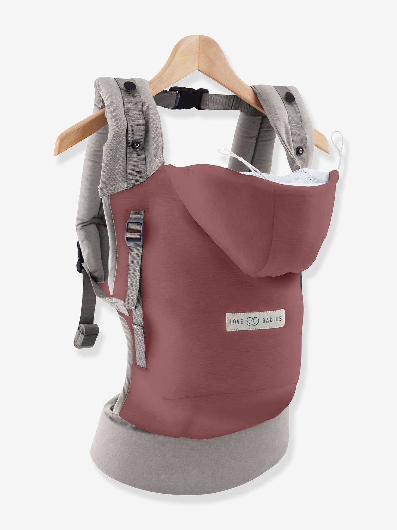 love radius baby-trage-hoodiecarrier-love-radius-nackenstutze-sitzerhohung