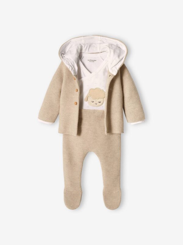 vertbaudet-neugeborenen-set-strickjacke-hose-body